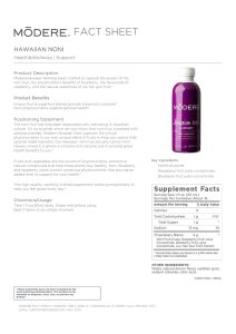 Modere Hawaiian Noni Inflammatory Support
